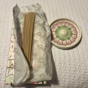 Cath Kidston Floral Cake Candle Set - Green and Pink